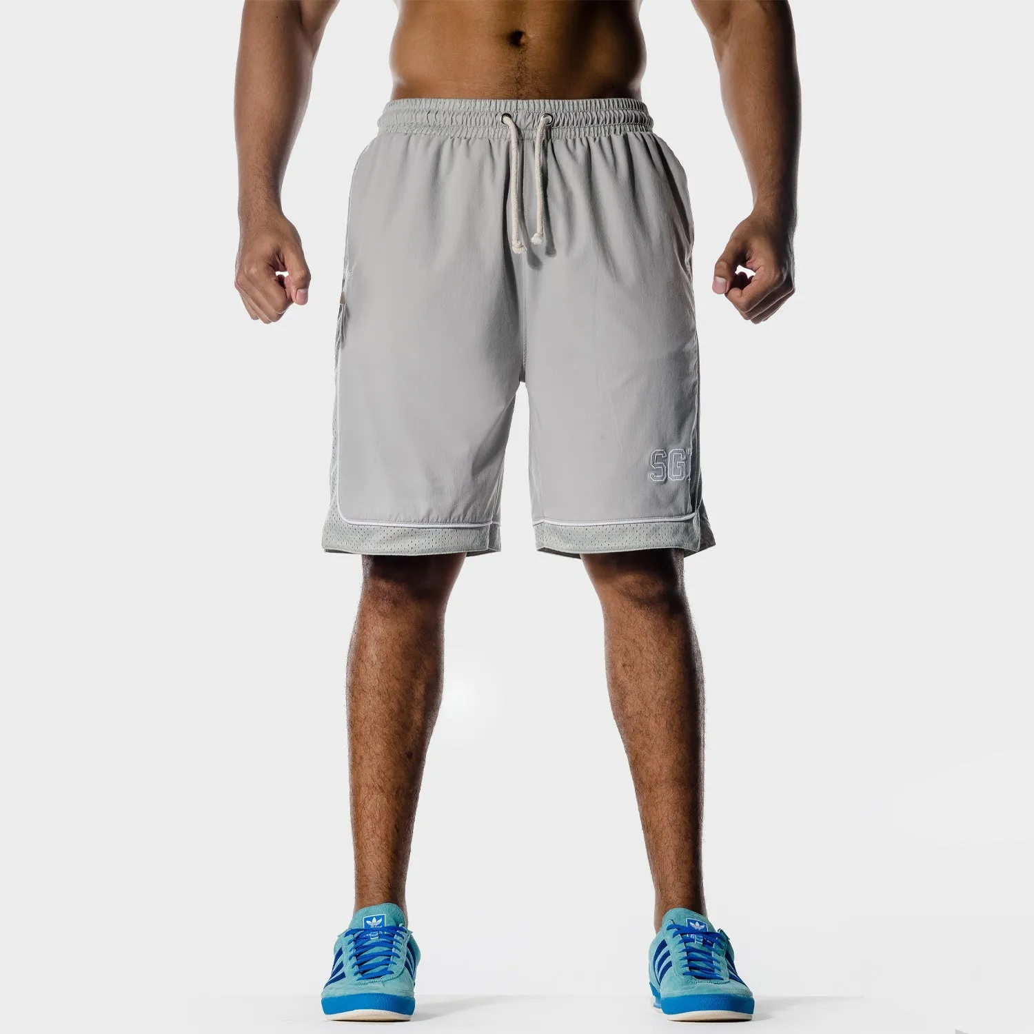 Golden Era Basketball Shorts - Light Grey Marl