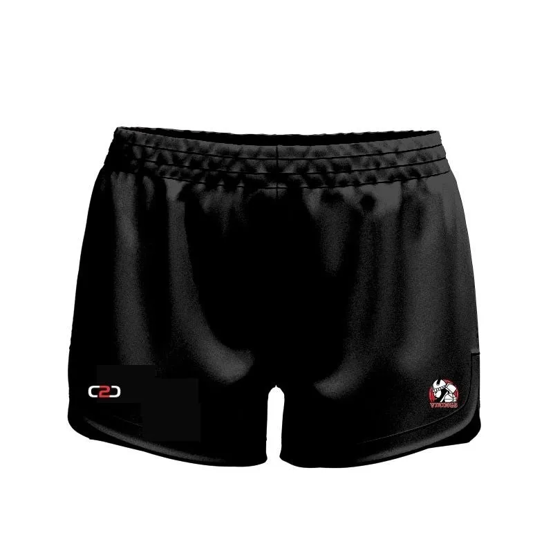 Grafton Ladies Curved Hem SlimFit HP Shorts High Thigh Black