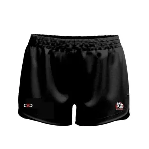 Grafton Ladies Curved Hem SlimFit HP Shorts High Thigh Black