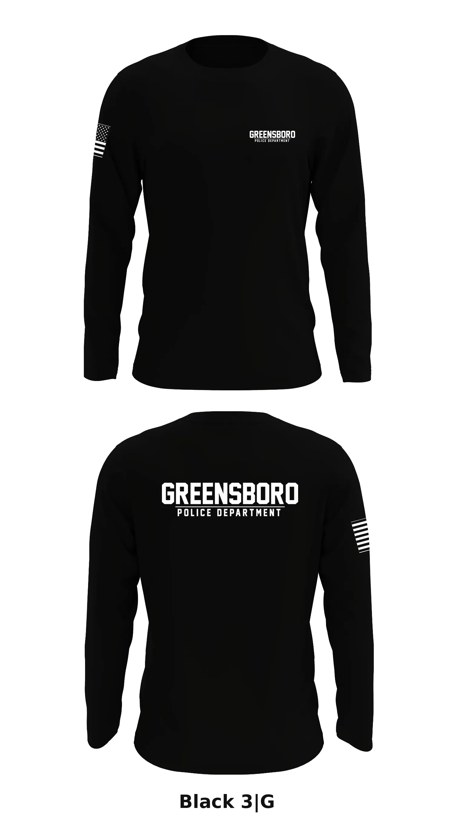 GREENSBORO PD Store 1 Core Men's LS Performance Tee - 3|G