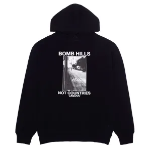 GX1000 - Bomb Hills Not Countries Hoodie Black/White