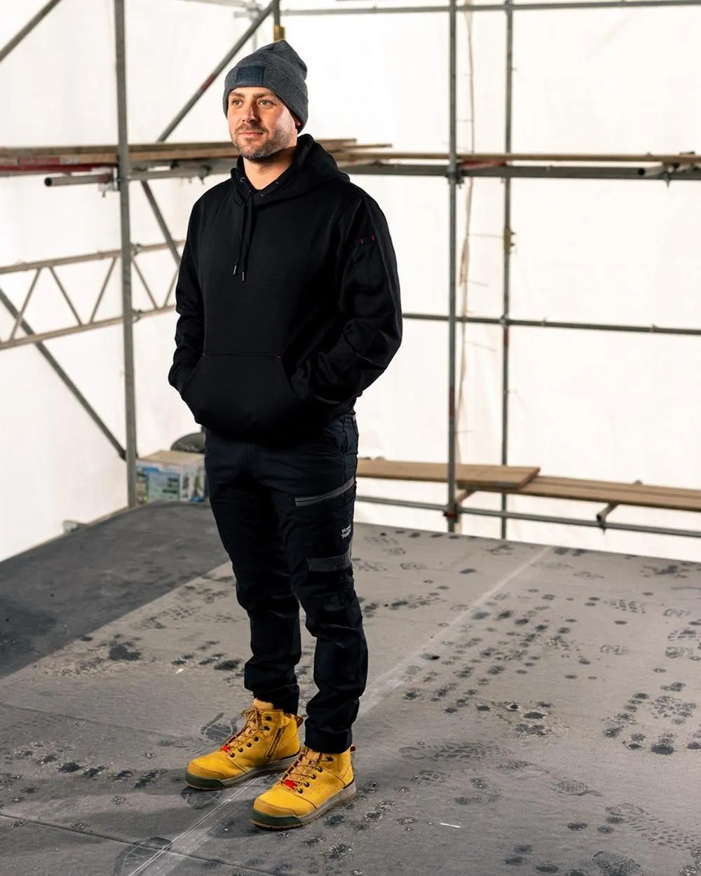 Hard Yakka Mens Brushed Fleece Hoodie