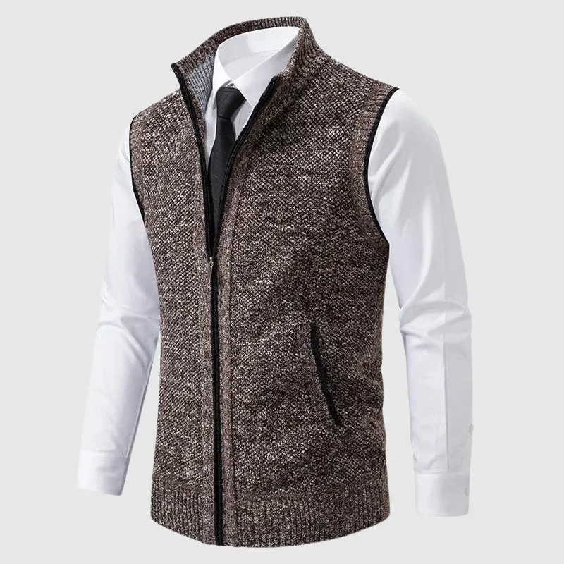 Henri L'Éclatant Zip-Up Sweater Vest