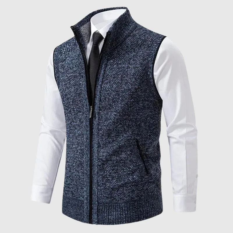 Henri L'Éclatant Zip-Up Sweater Vest