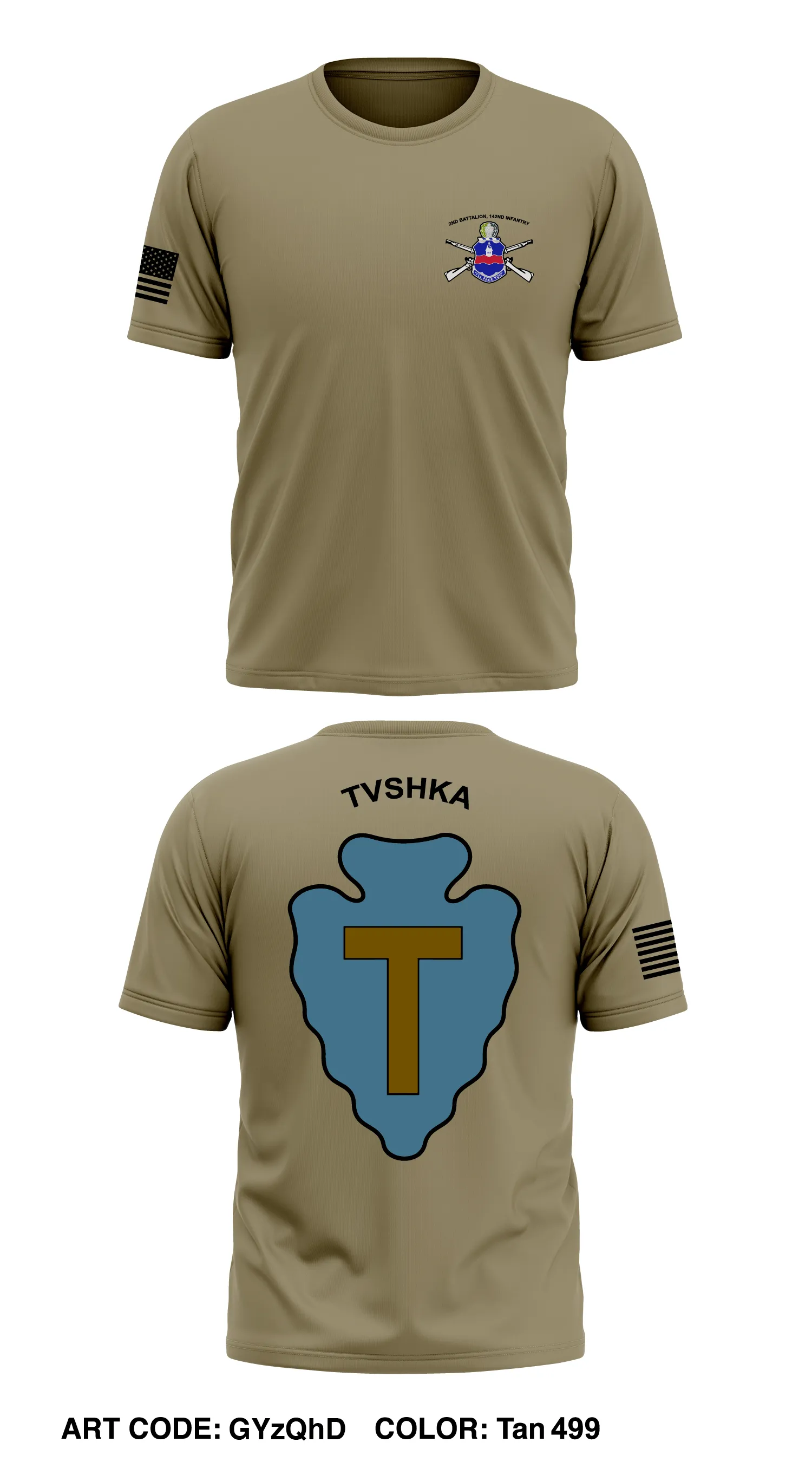 HHC 2 BN, 142ND IN Store 1 Core Men's SS Performance Tee - GYzQhD