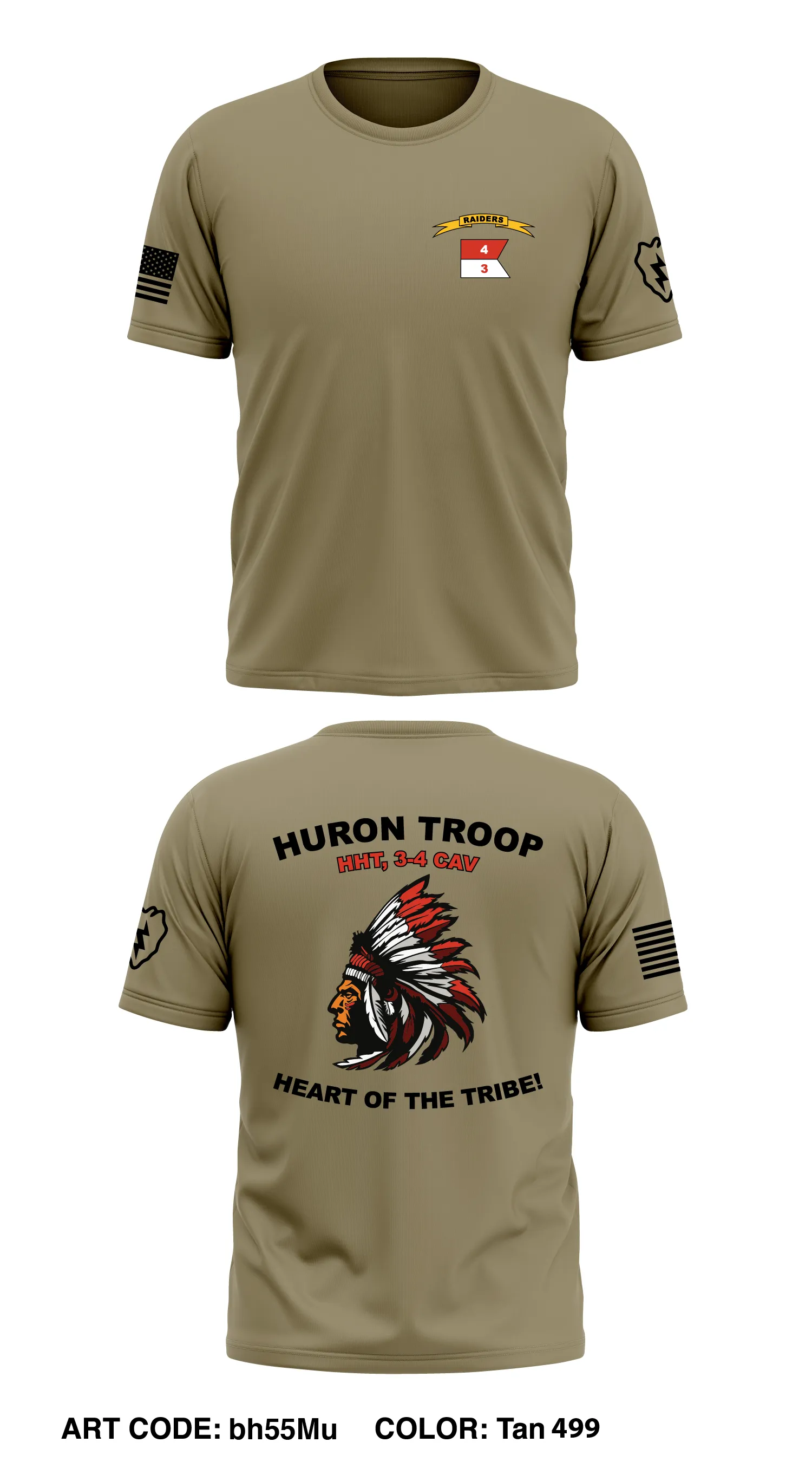 HHT 3-4 CAV Core Men's SS Performance Tee - bh55Mu