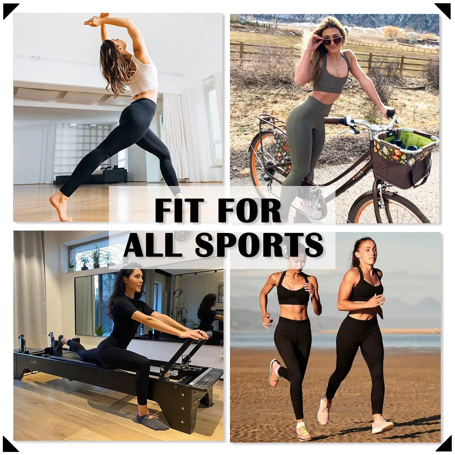 High Waisted Leggings for Women No See-Through Tummy Control Yoga Pants Workout Leggings
