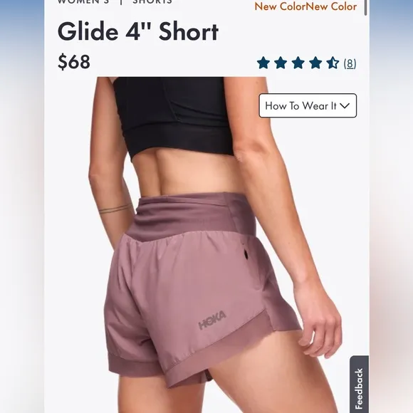 Hoka One One Running Shorts - Glide 4&quot;