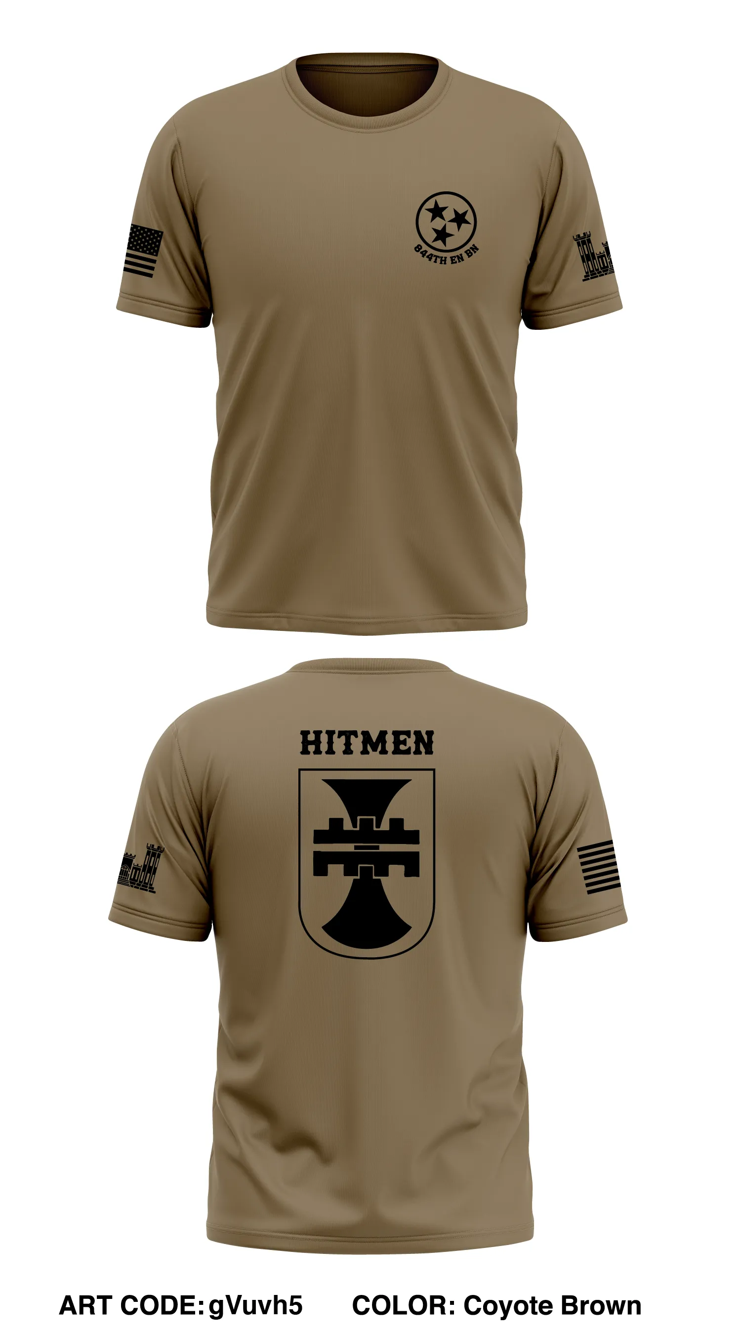 HQ, 844th EN BN Store 1 Core Men's SS Performance Tee - gVuvh5
