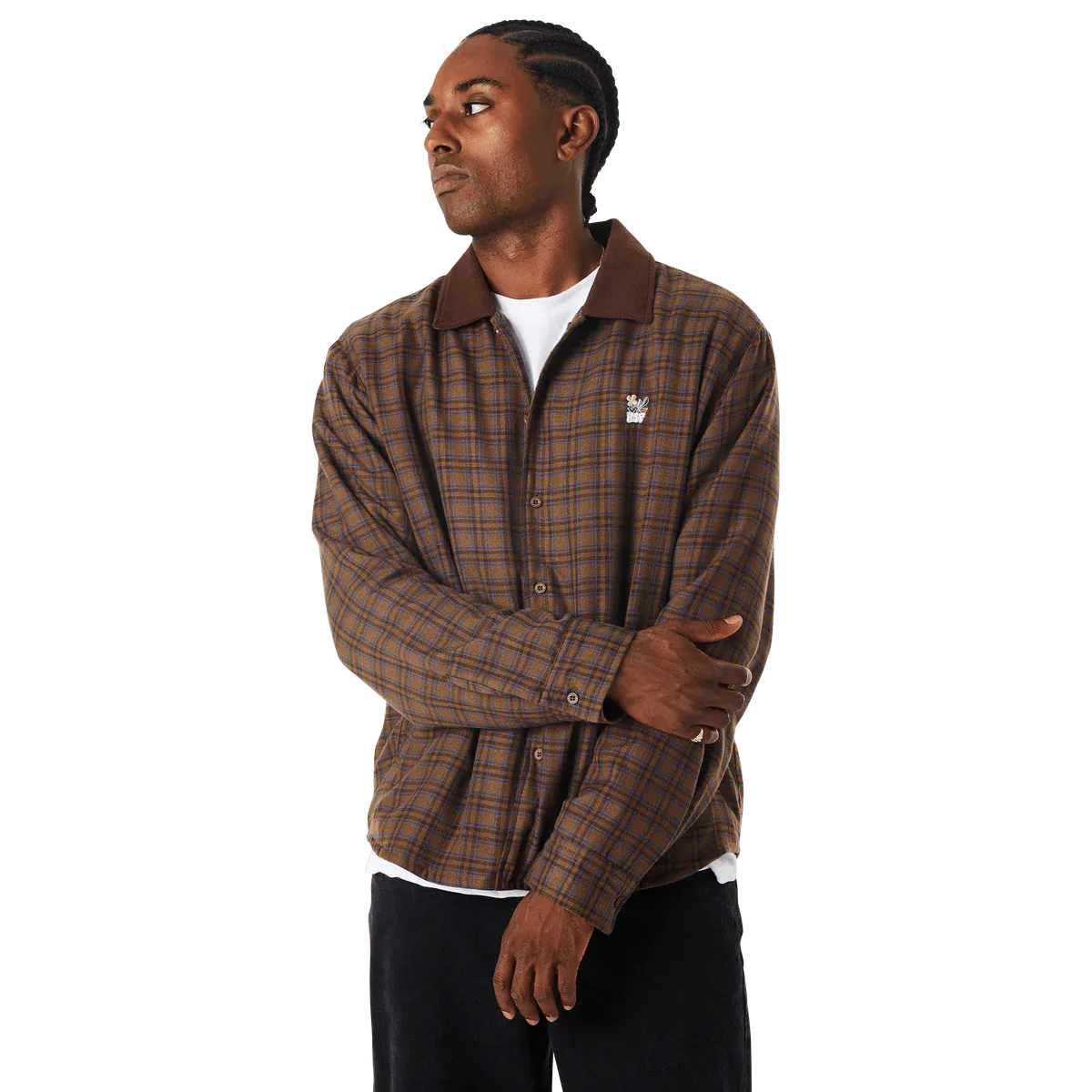 HUF Weston Fleece Lined Shacket (Espresso)