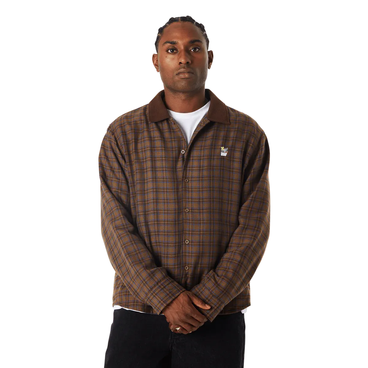 HUF Weston Fleece Lined Shacket (Espresso)