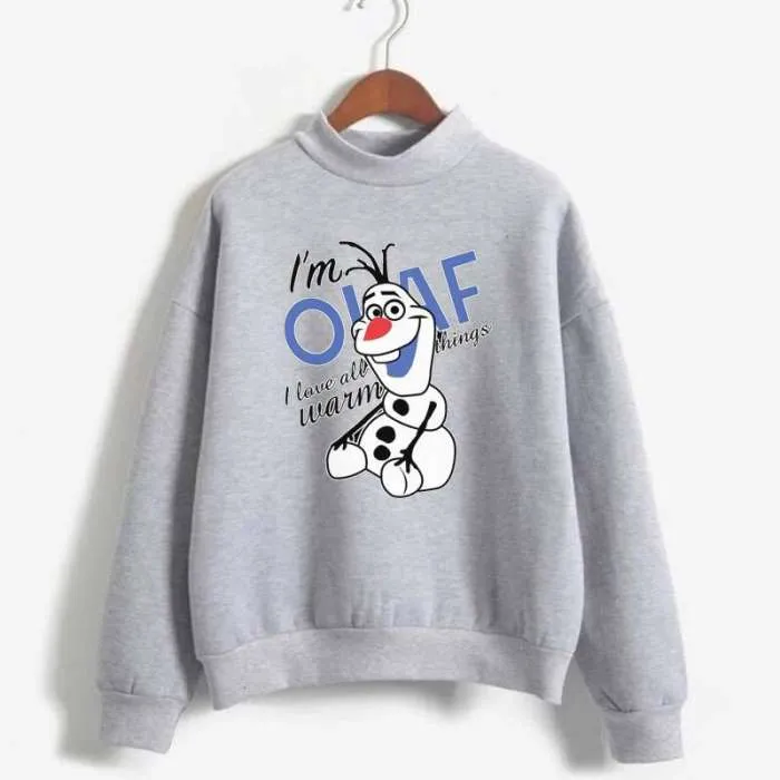 I m OLAF Design Full Fleece Sweat Shirt Excellent Quality