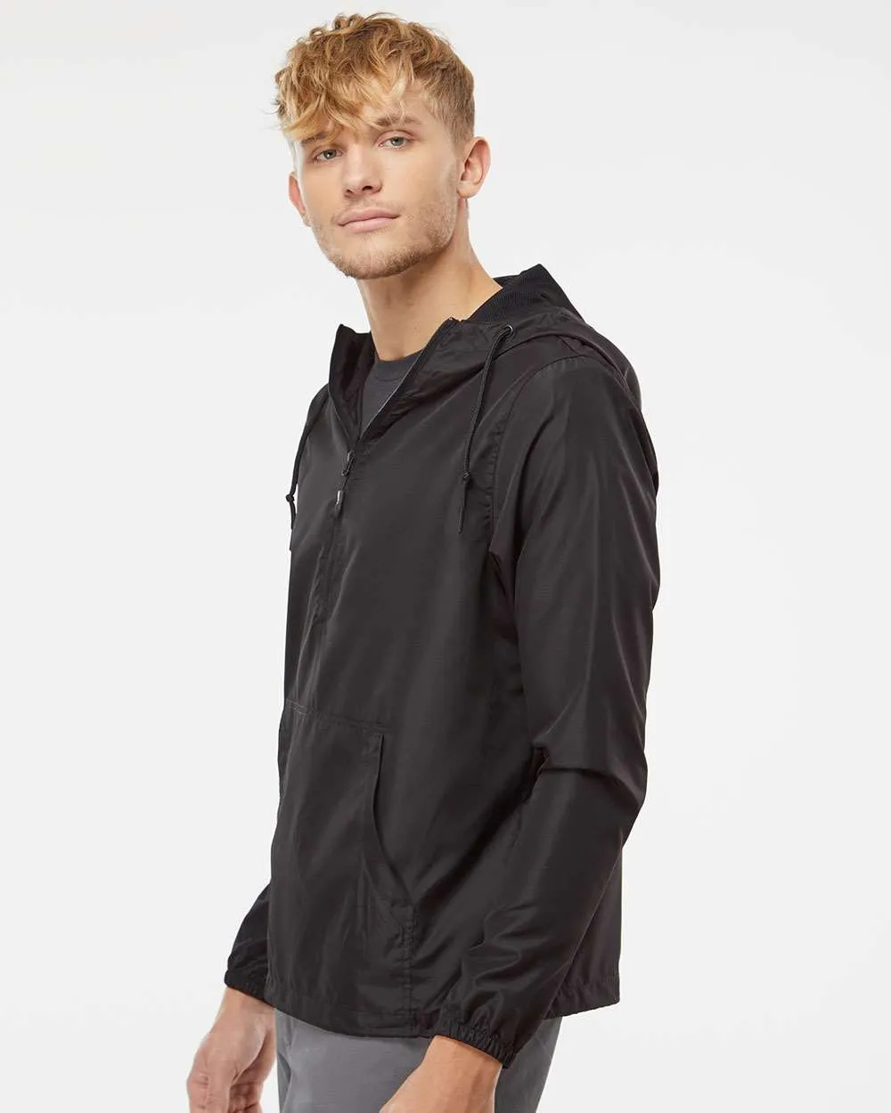 Independent Trading Co. - Lightweight Quarter-Zip Windbreaker Pullover Jacket - EXP54LWP