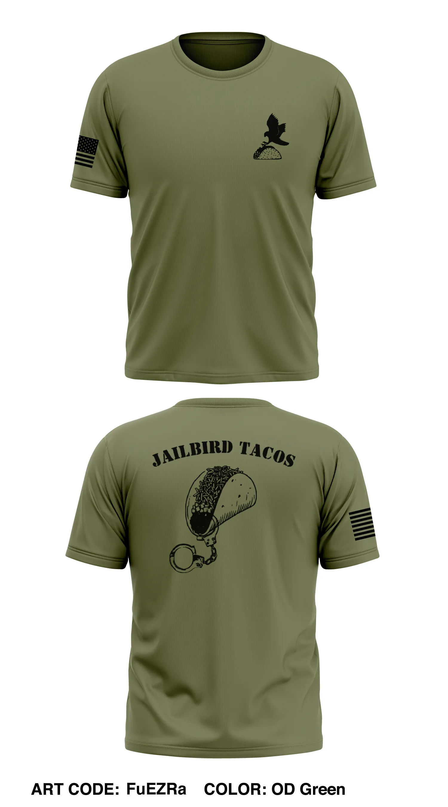 Jailbirds tacos Store 1 Core Men's SS Performance Tee - FuEZRa
