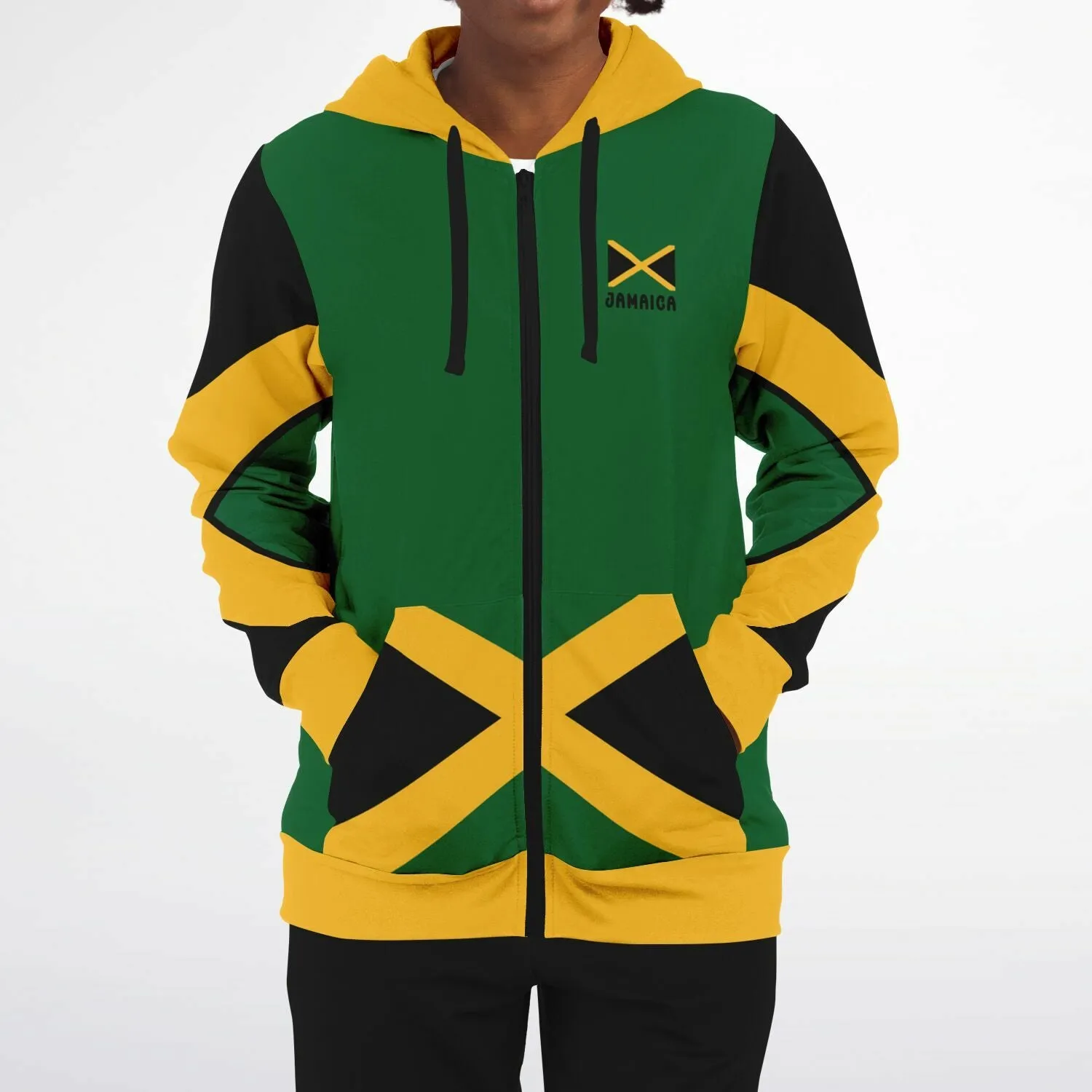 Jamaica Casual Zip Up Hoodie