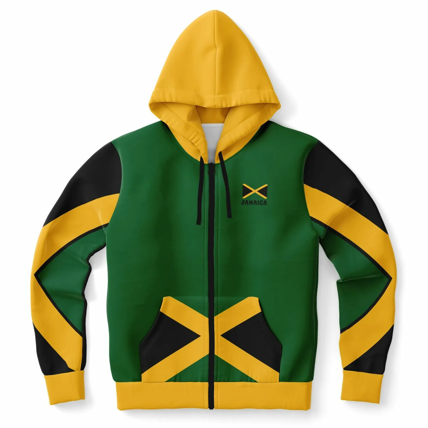 Jamaica Casual Zip Up Hoodie