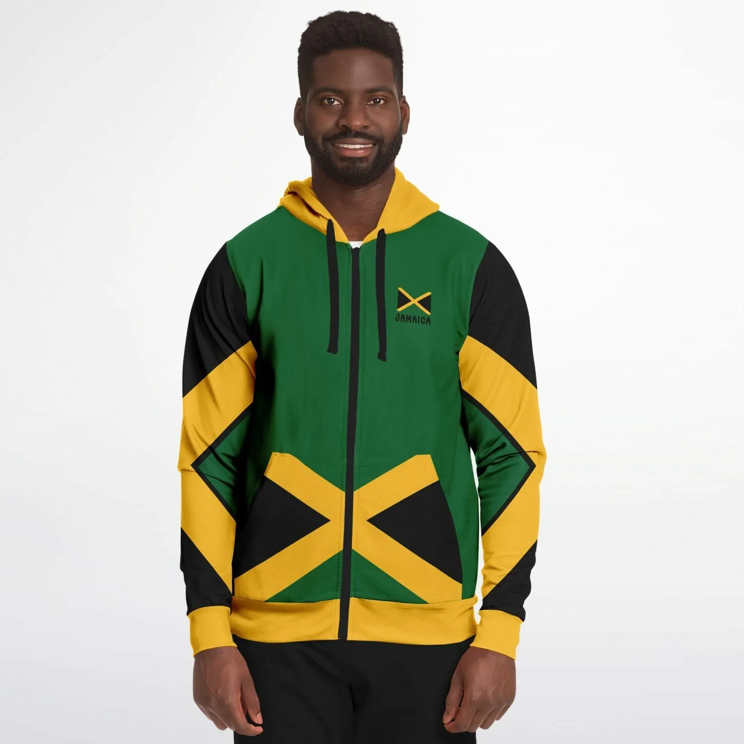 Jamaica Casual Zip Up Hoodie