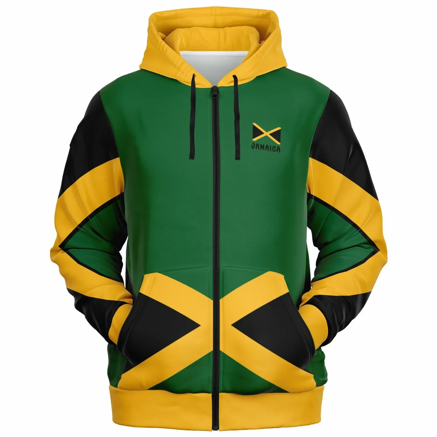 Jamaica Casual Zip Up Hoodie
