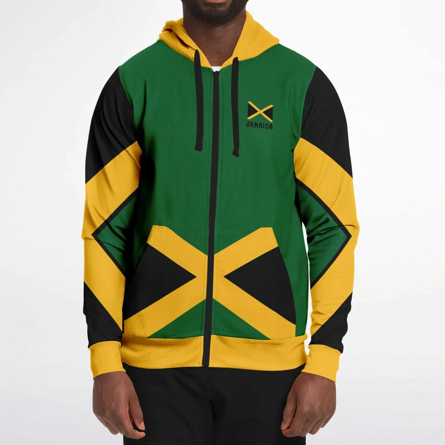 Jamaica Casual Zip Up Hoodie
