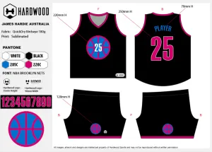 James Hardie Basketball Uniform Set