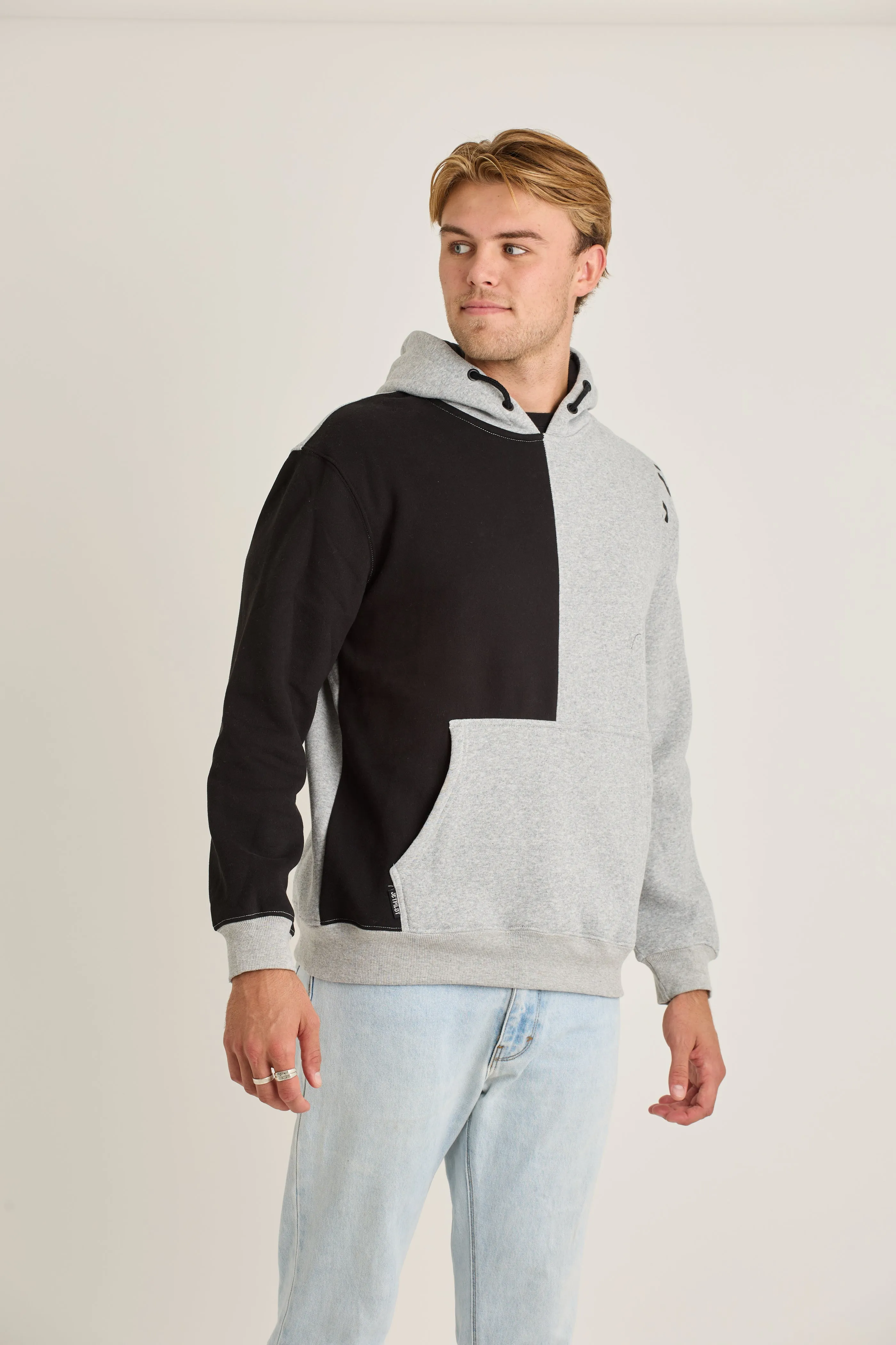 Jetpilot Split Mens Pullover - Grey