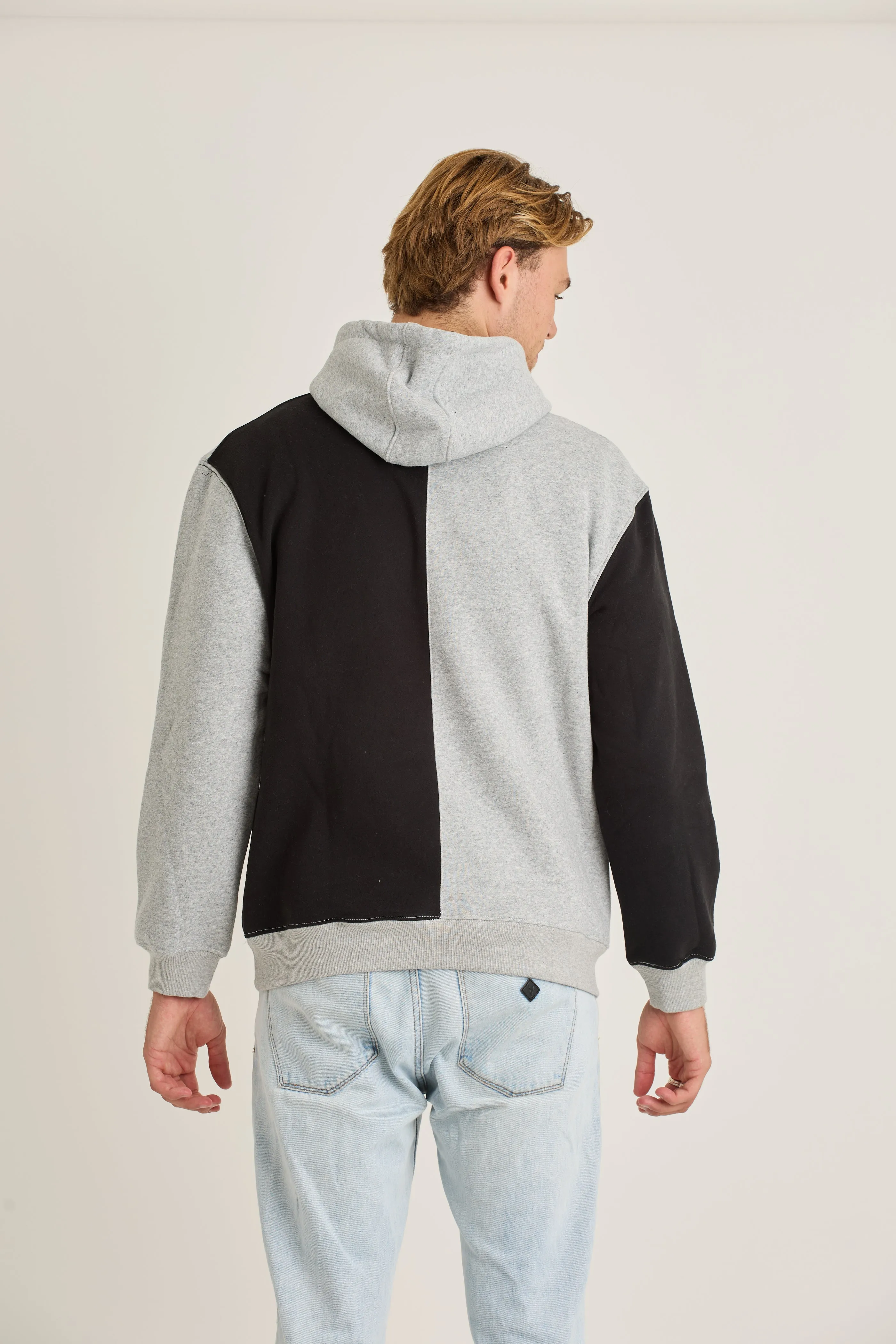 Jetpilot Split Mens Pullover - Grey
