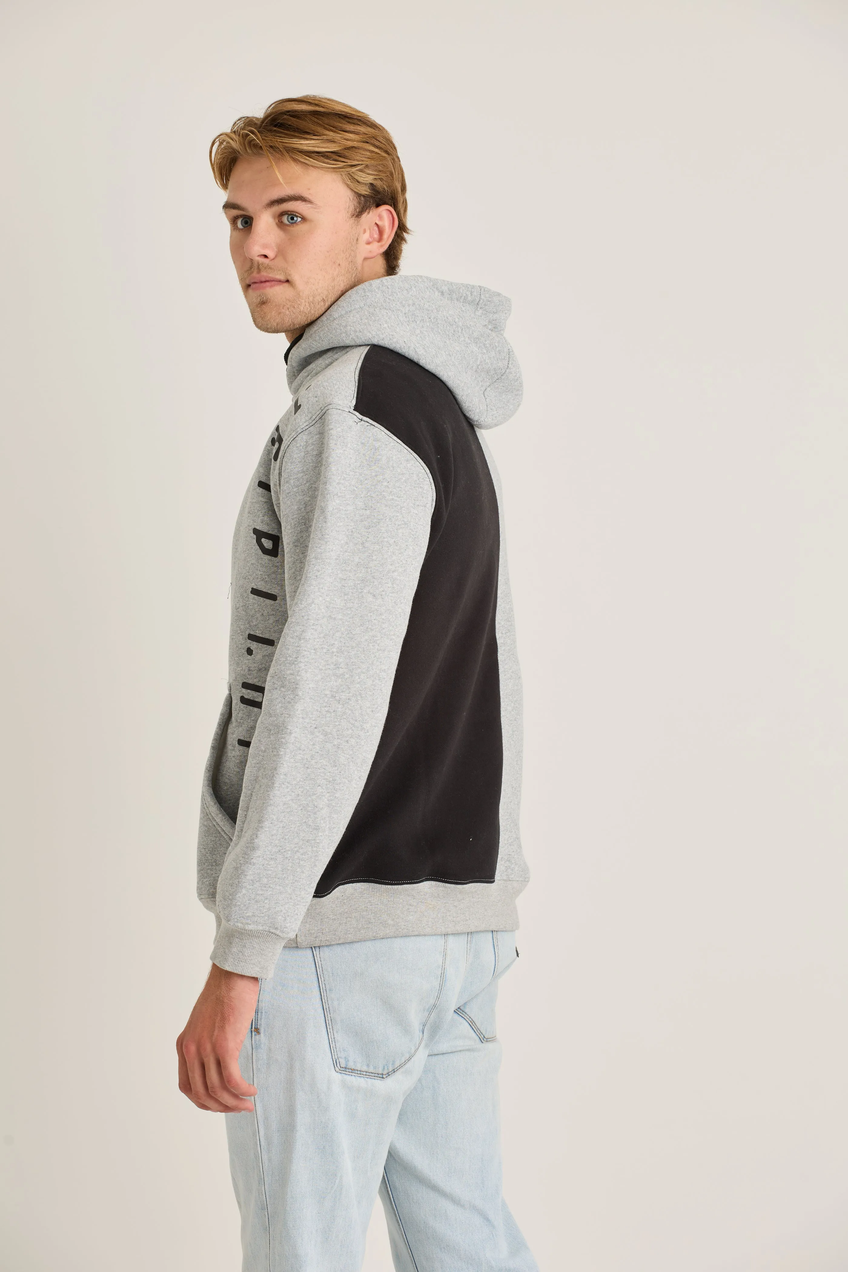 Jetpilot Split Mens Pullover - Grey