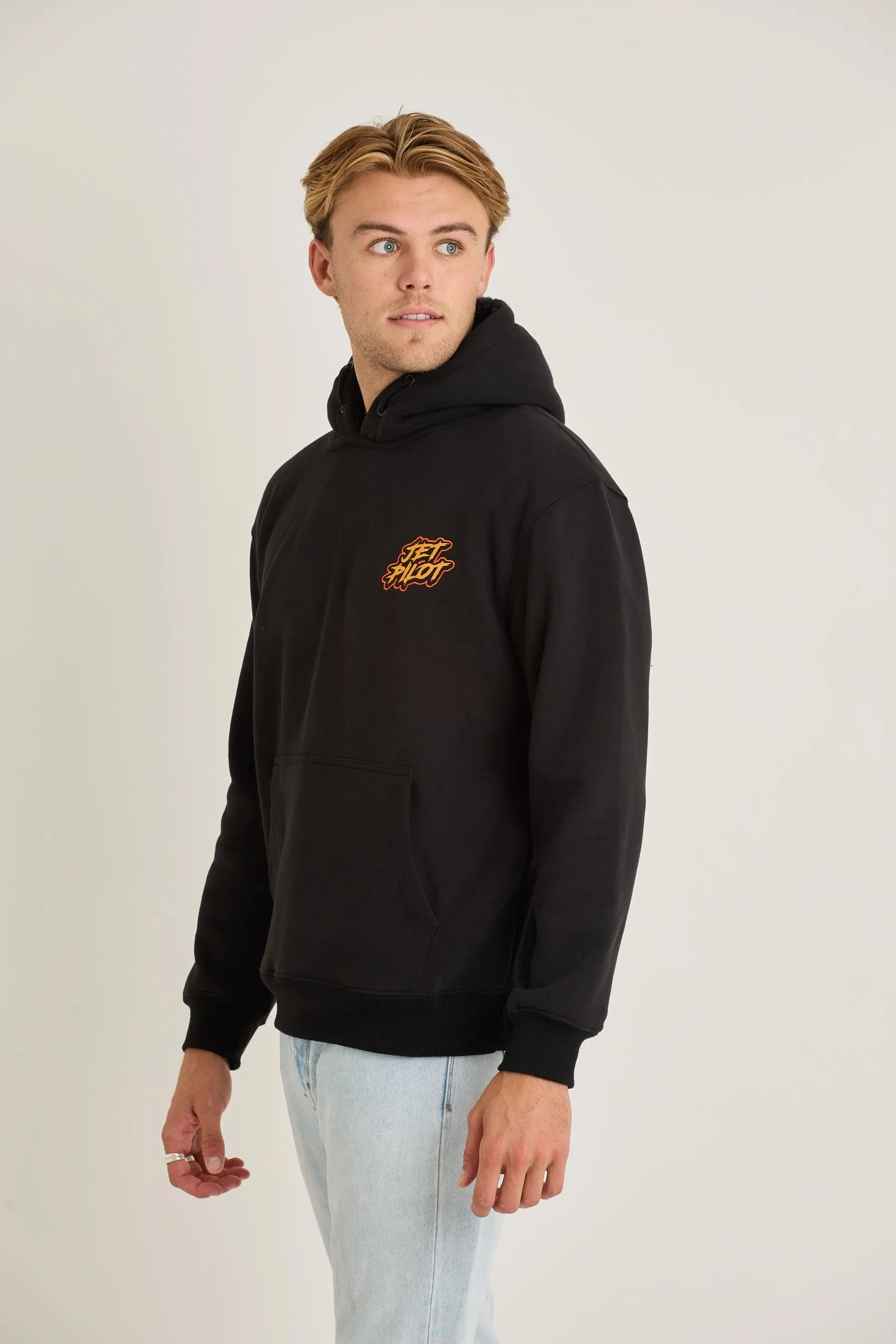 Jetpilot Yowie Sherpa Mens Pullover - Black