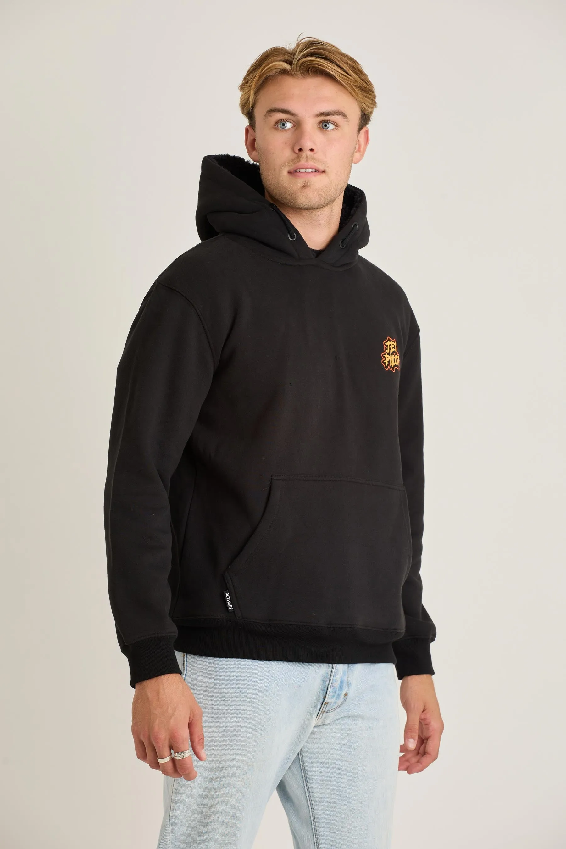 Jetpilot Yowie Sherpa Mens Pullover - Black