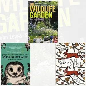 John Lewis-Stempel Collection 3 Books Bundle (The Wildlife Garden, Meadowland, The Running Hare)
