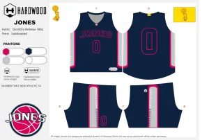 Jones Basketball Uniform Set