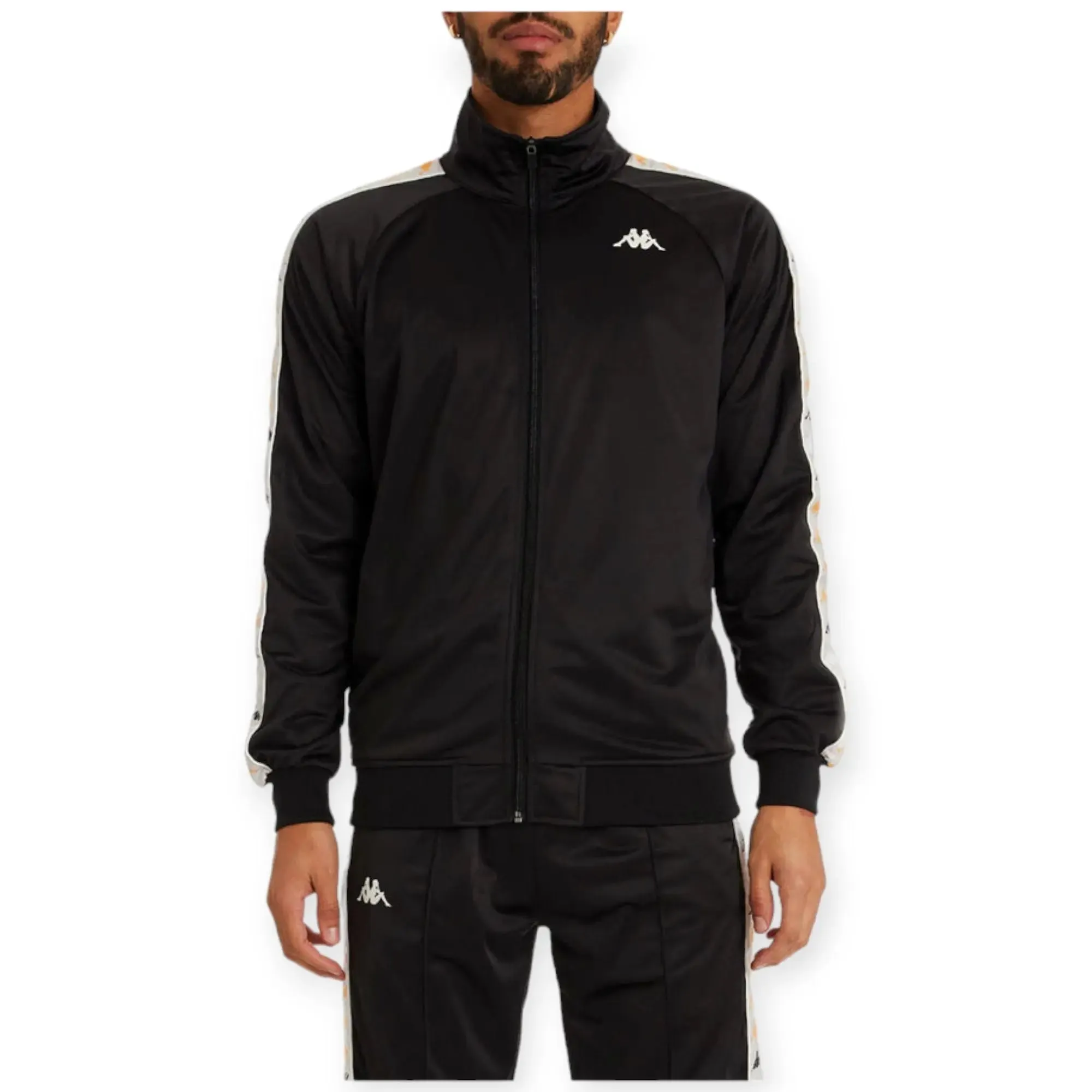 Kappa Men 222 Banda Dullo 2 Jacket (BLACK SMOKE-GREY)