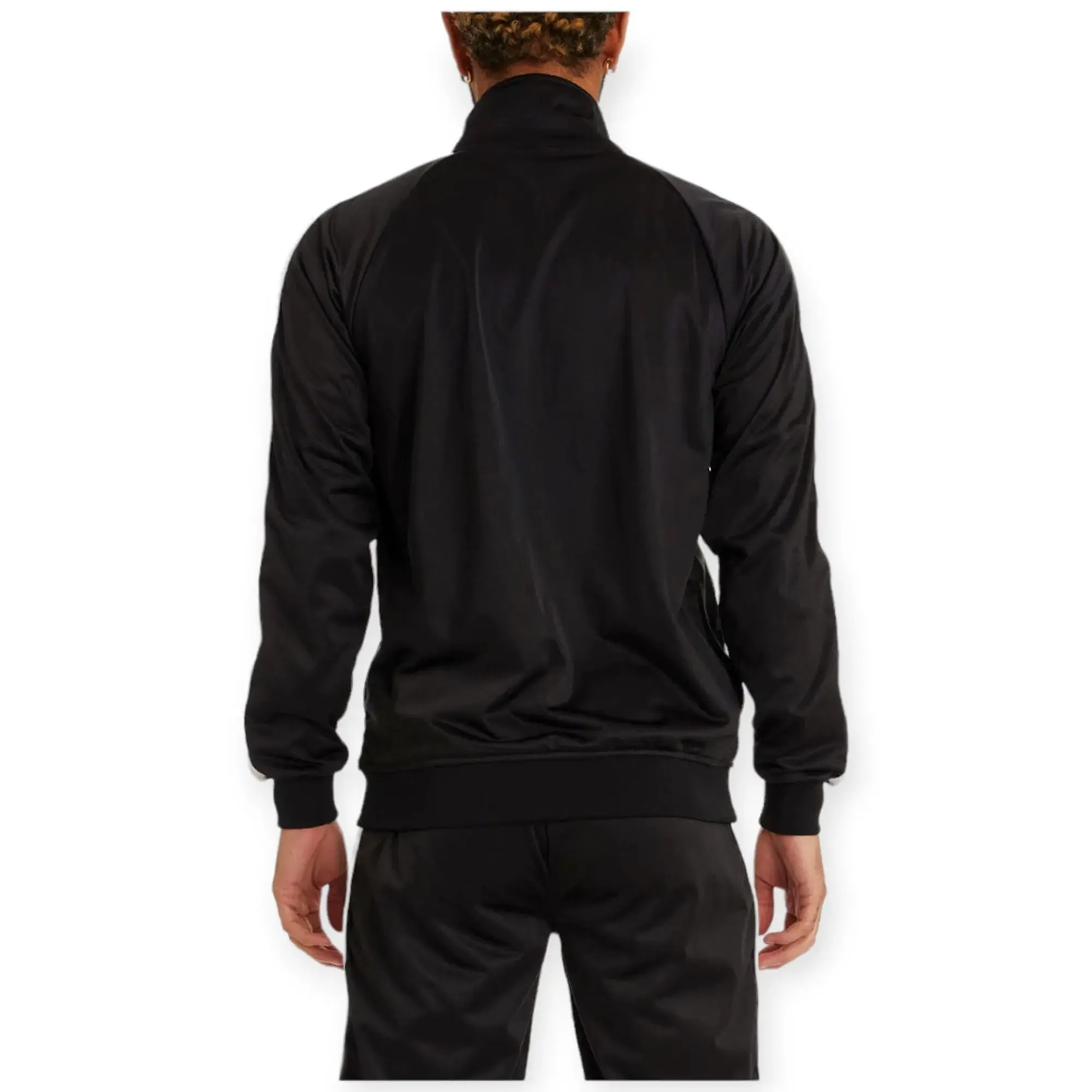 Kappa Men 222 Banda Dullo 2 Jacket (BLACK SMOKE-GREY)