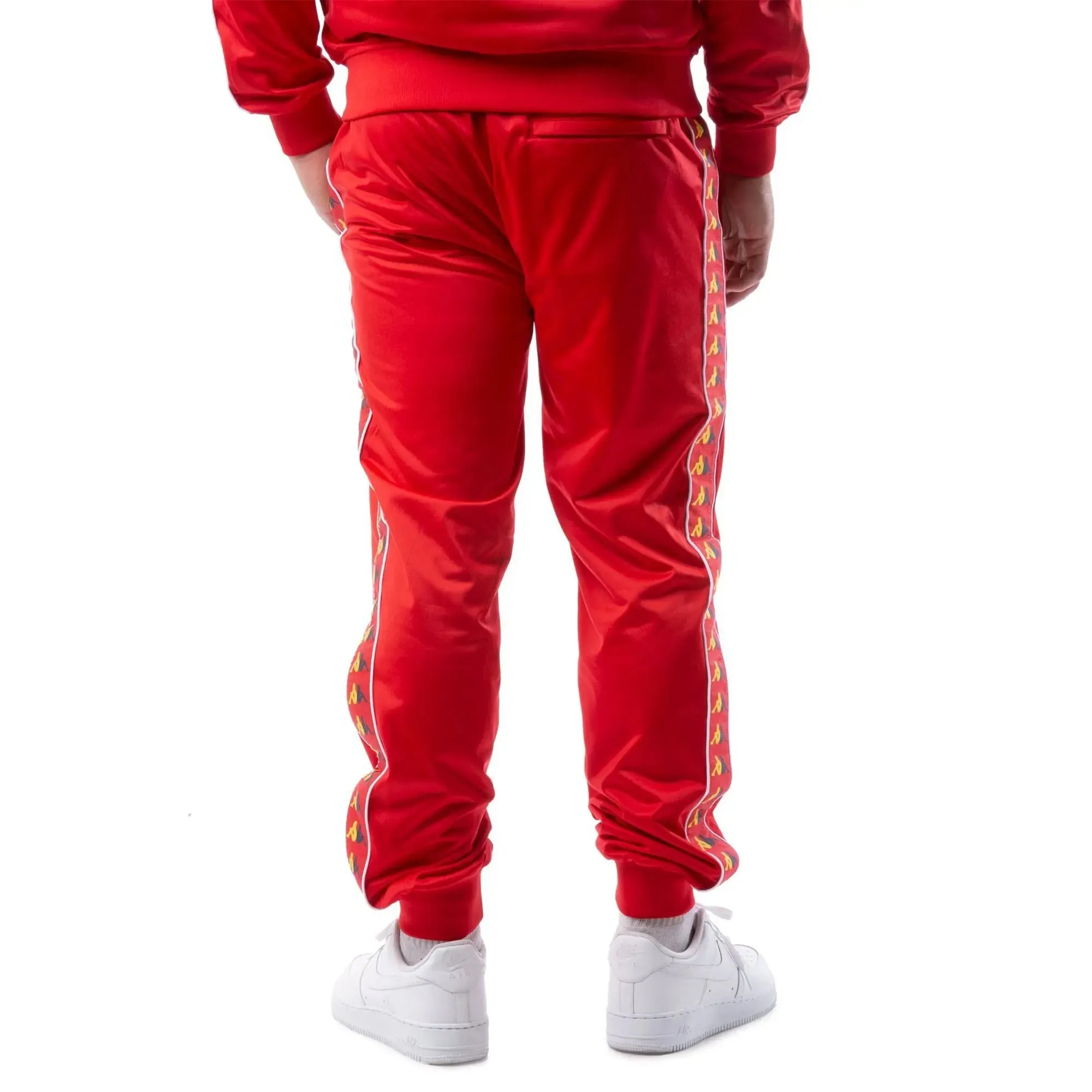 Kappa Men 222 Banda Taggart Track Pants (Red Yellow)