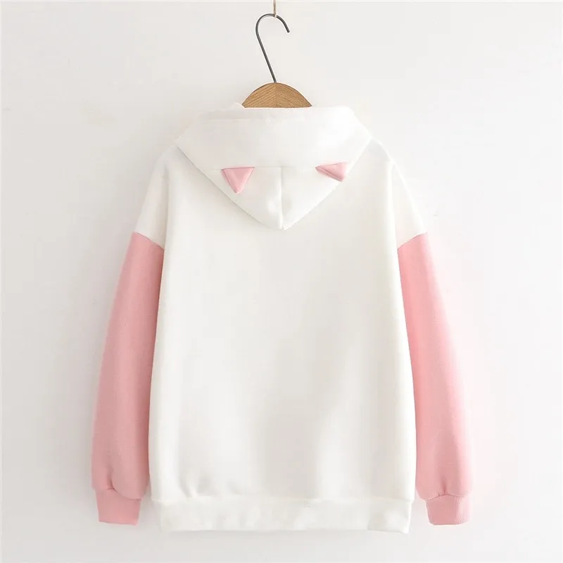 Kawaii Cartoon Cat Hoodies