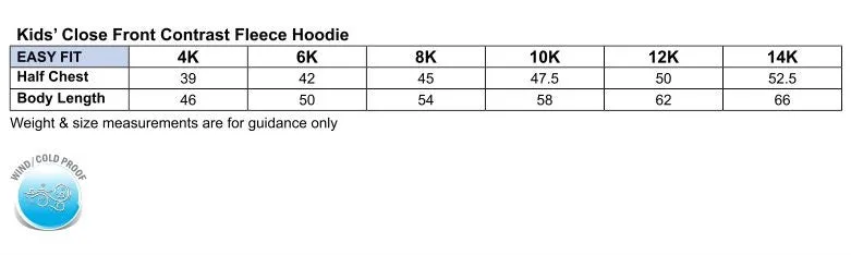 Kids Kangaroo Pocket Contrast Hoodie
