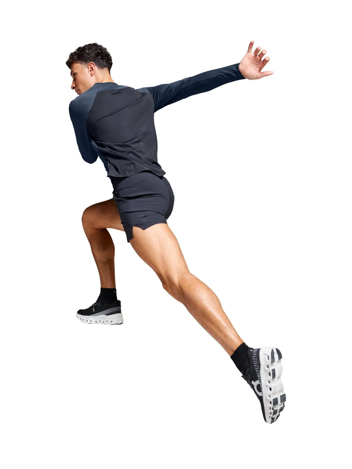 Koszulka do biegania ON RUNNING Performance Long-T granatowy