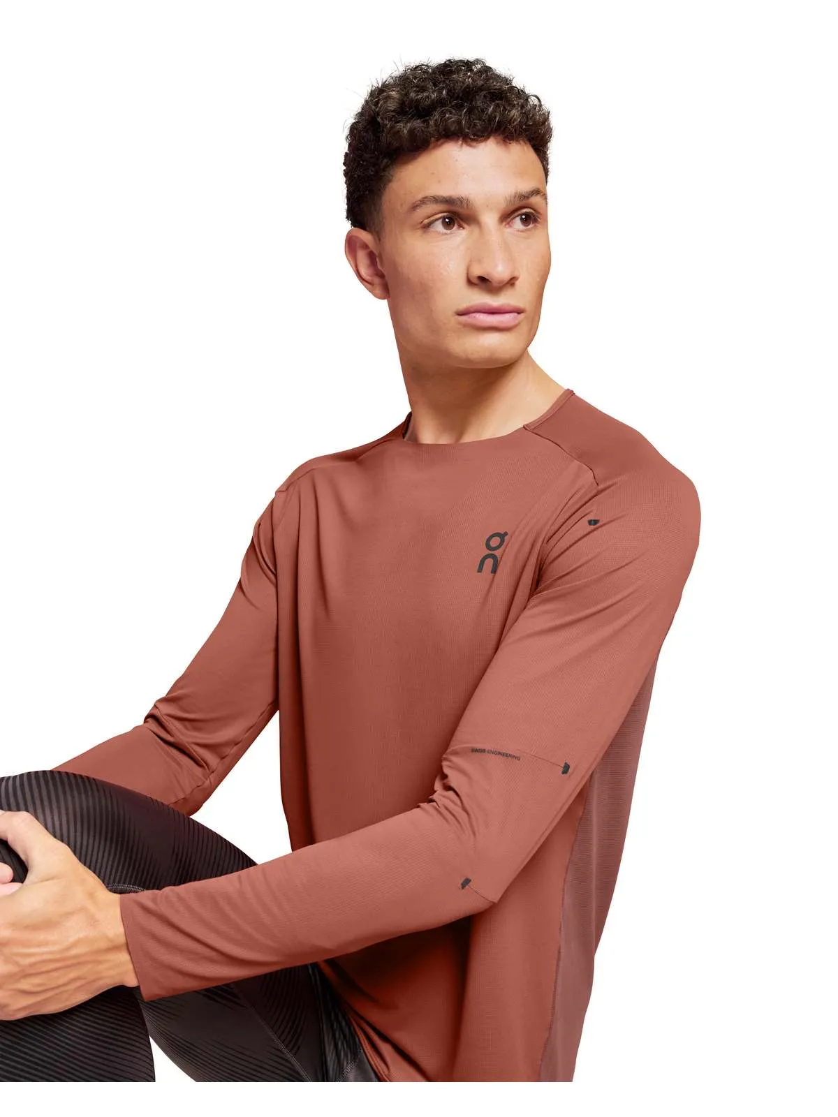 Koszulka do biegania ON RUNNING Performance Long-T rubinowy