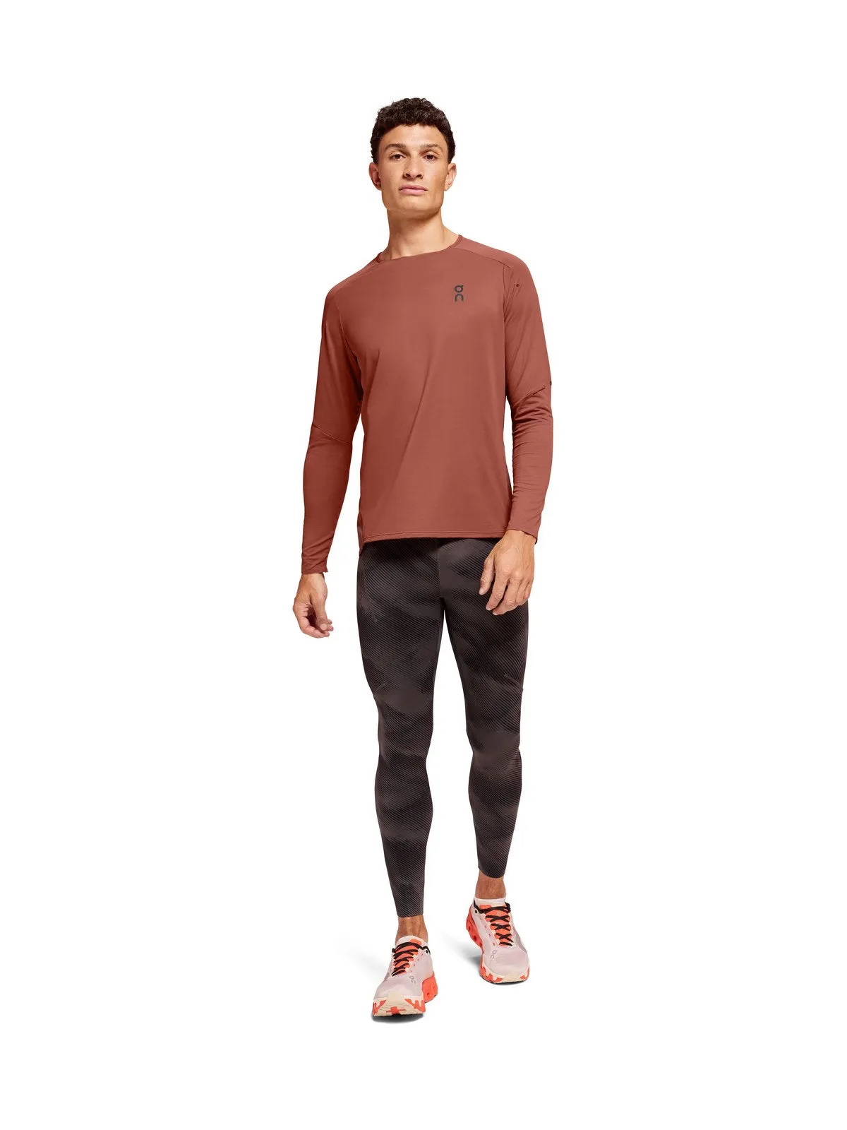 Koszulka do biegania ON RUNNING Performance Long-T rubinowy