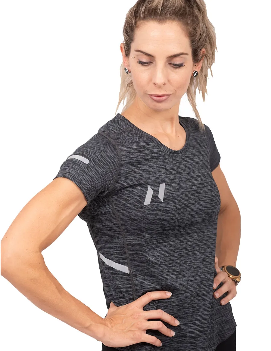 Ladies "CoolTech" Grey Run Shirt
