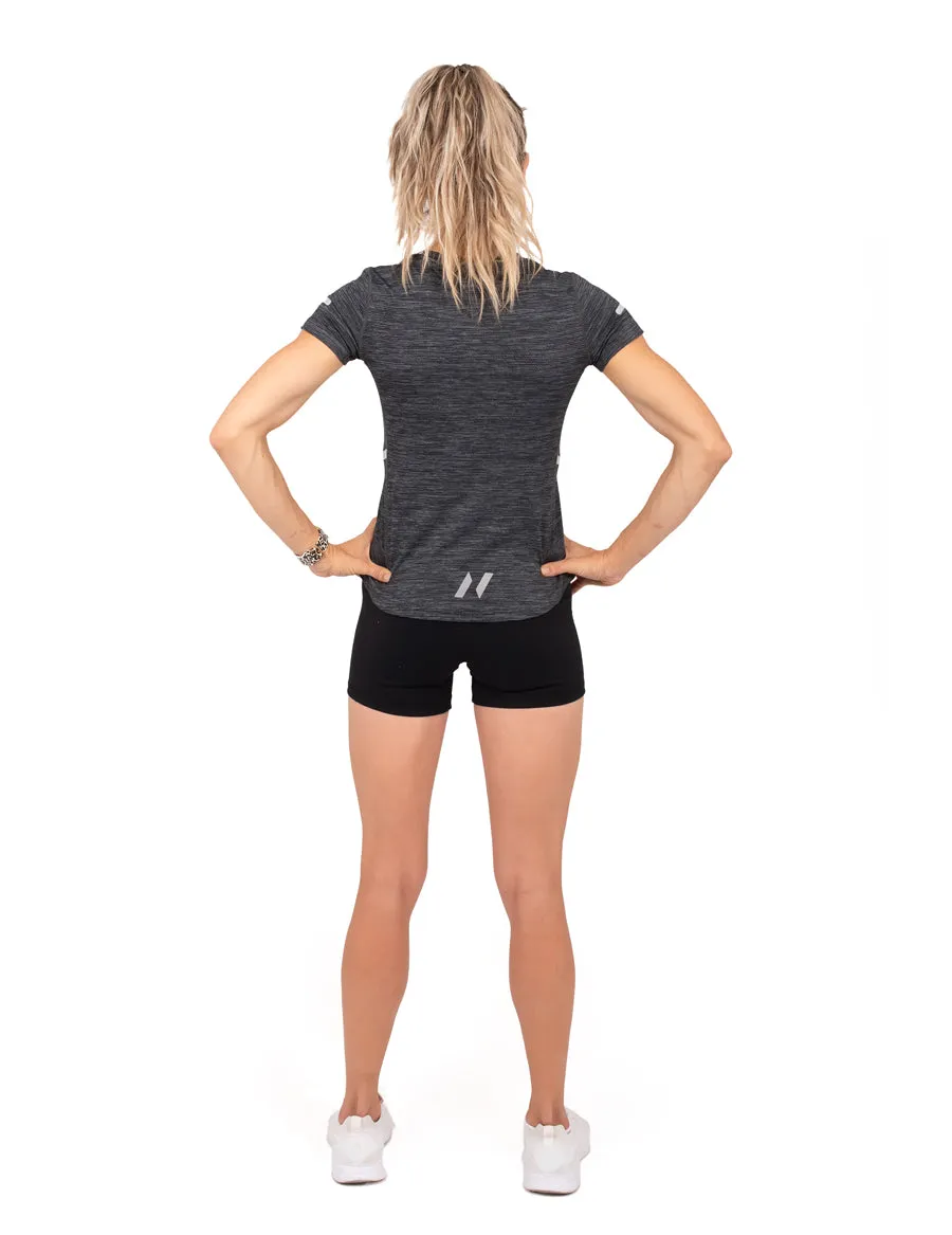 Ladies "CoolTech" Grey Run Shirt
