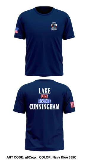 Lake Cunningham Fire Department Store 1 Core Men's SS Performance Tee - u9Cegx