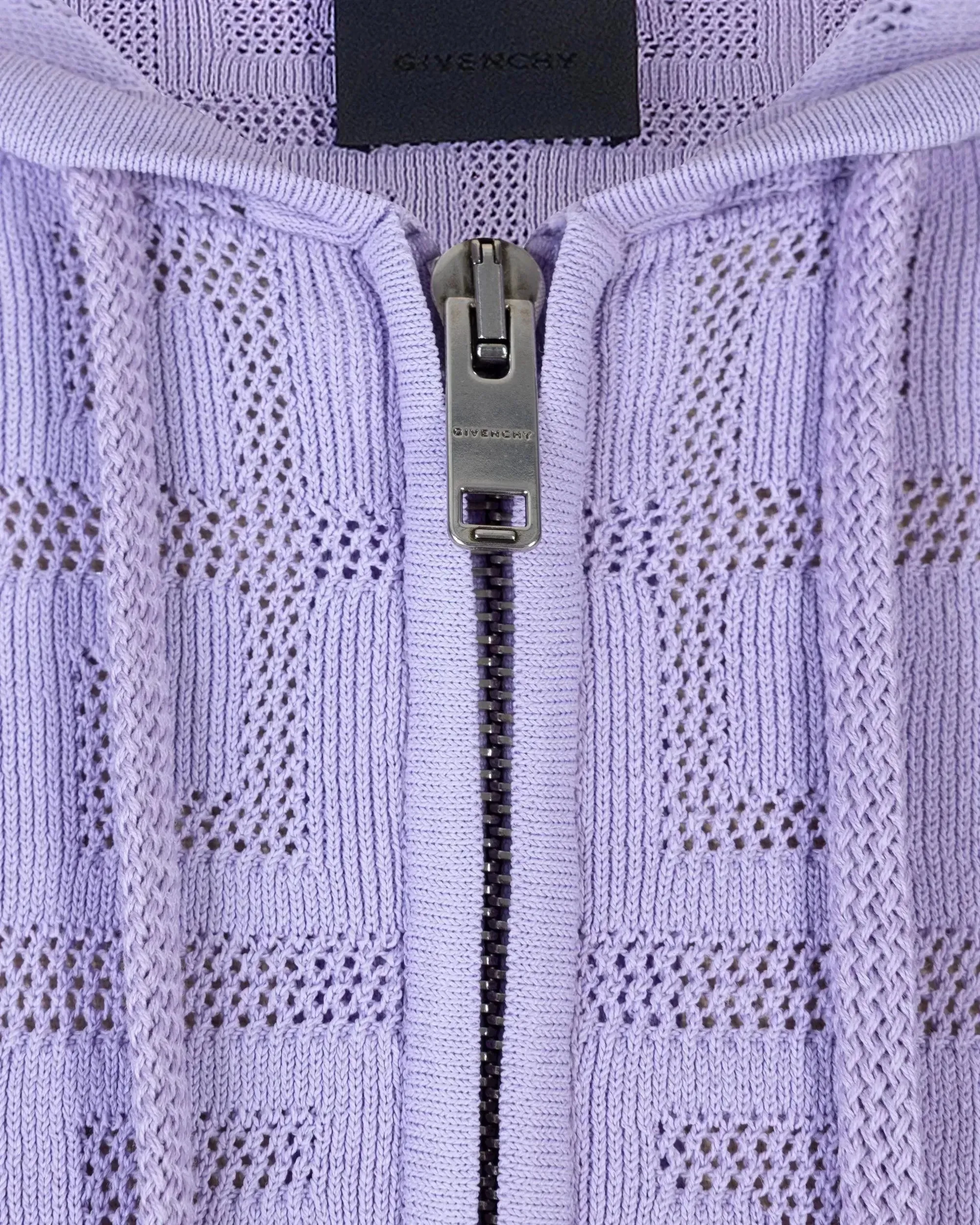 Lasered Monogram Zip Up Hoodie