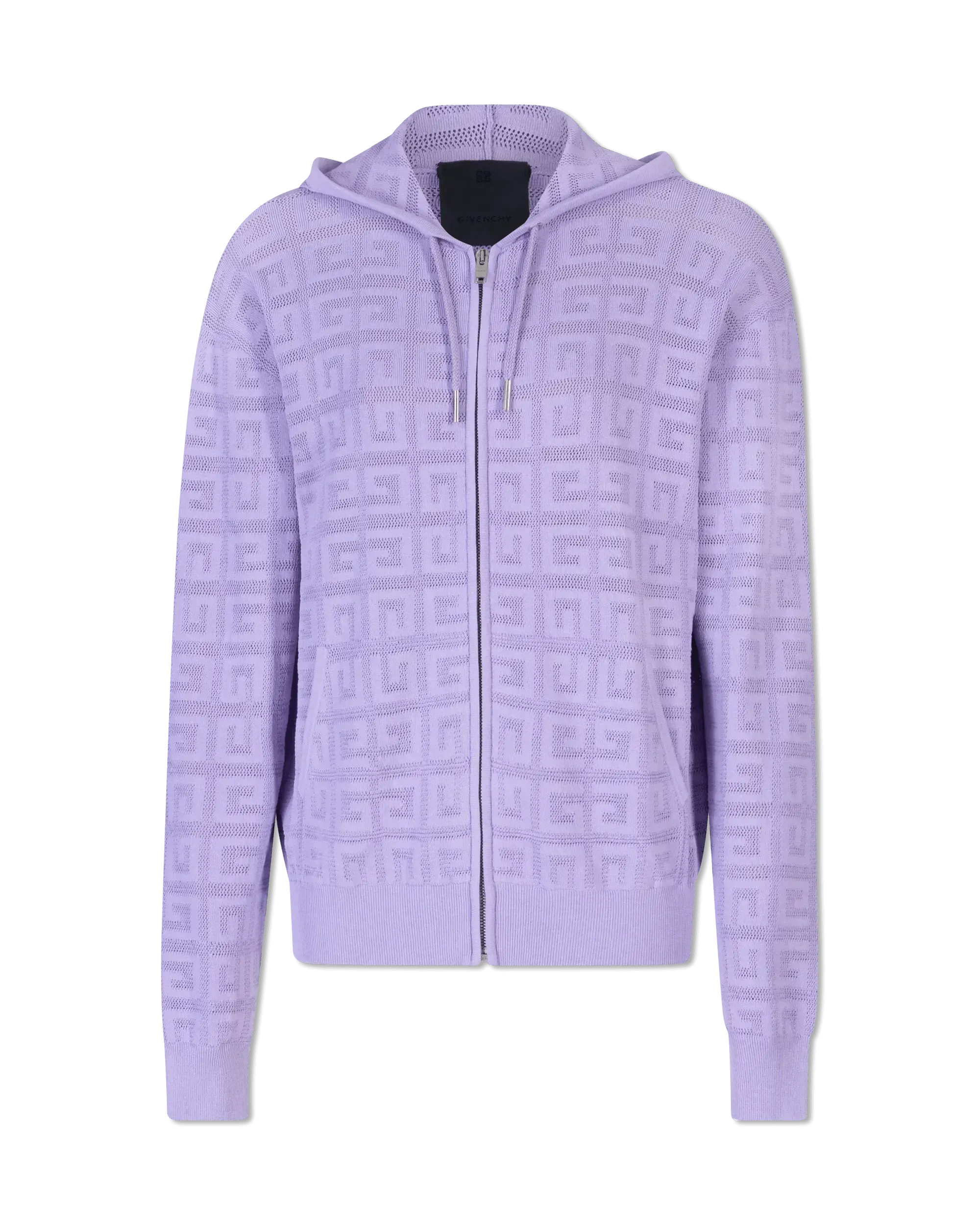 Lasered Monogram Zip Up Hoodie