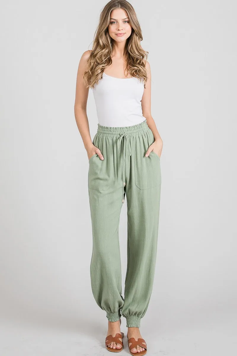Libby Linen Jogger Pants