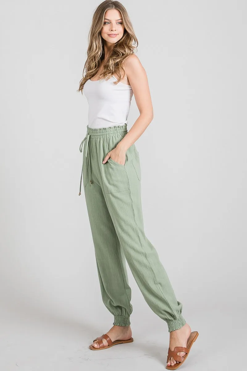 Libby Linen Jogger Pants