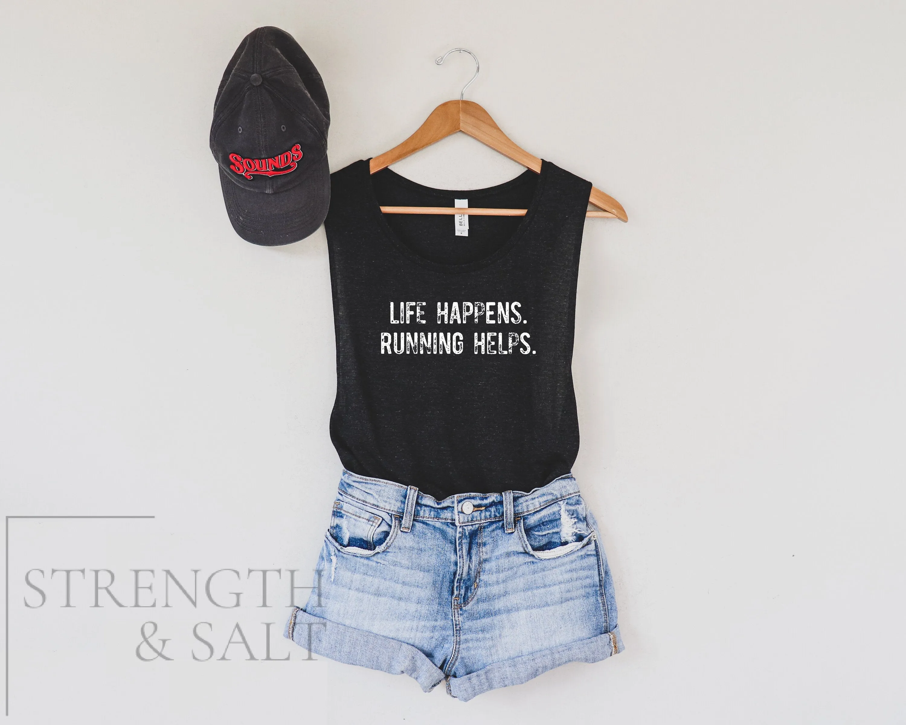 Life Happens Running Helps Muscle Tank