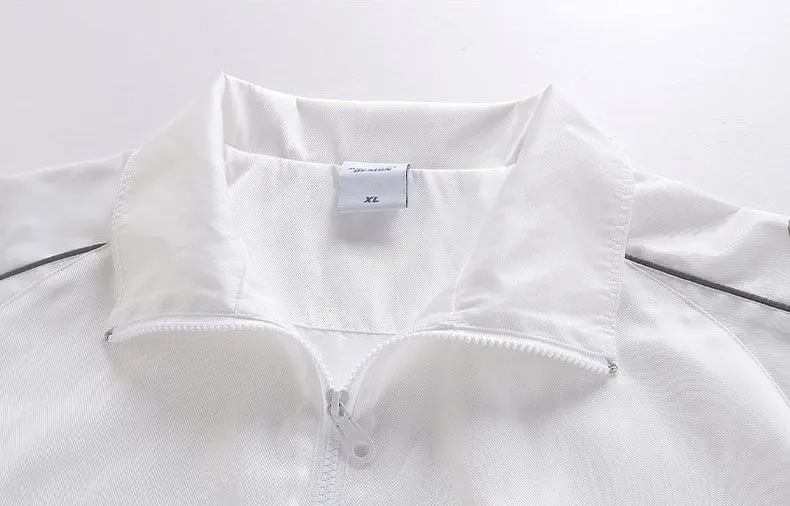 Lightweight and Breathable Track Jacket for Men with Stand-Up Collar