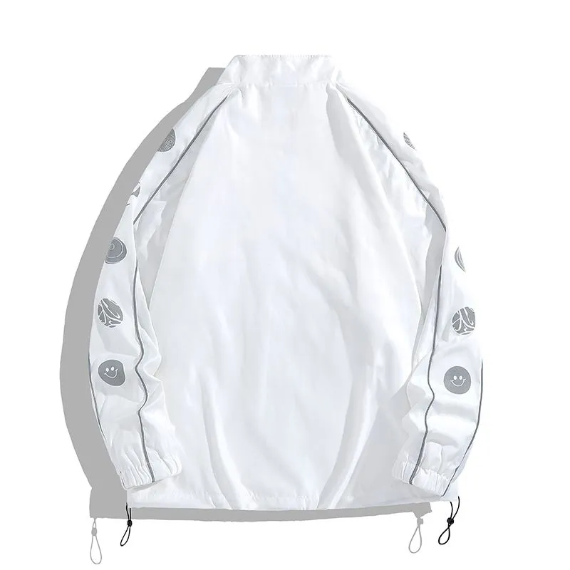 Lightweight and Breathable Track Jacket for Men with Stand-Up Collar