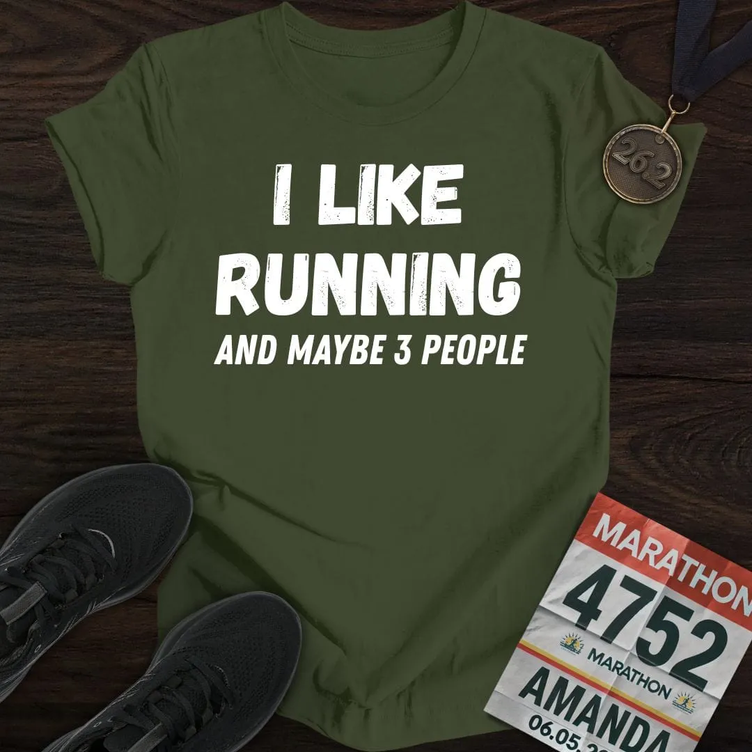 Like Running & 3 People T-shirt